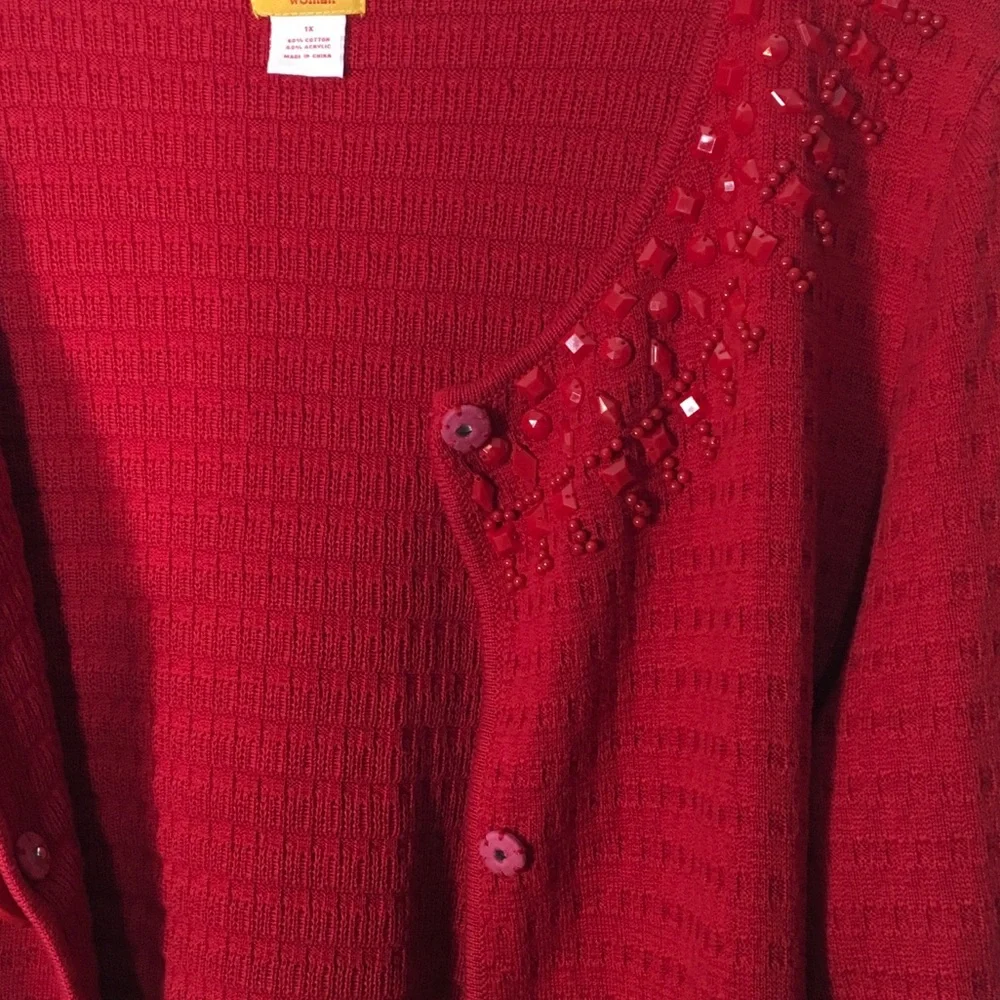 Ruby Rd Beaded Sweater. - Picture 7 of 8